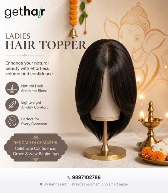 Celebrate Ganesh Chaturthi 2026 with a new look from GetHair: Wigs, featuring ladies hair toppers an