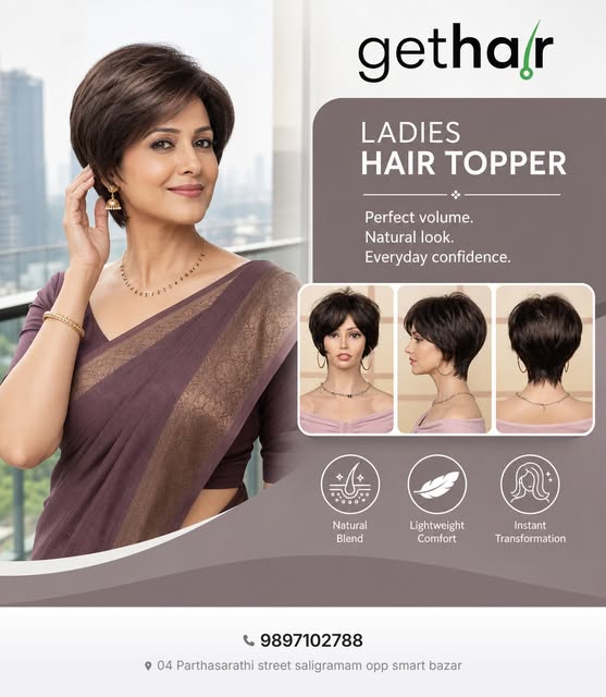 Ladies Hair Toppers: Experience the confidence boost with our high-quality, comfortable, and natural