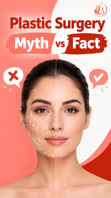 ✨ Plastic Surgery: Myth vs Truth! 🩺

Think plastic surgery is only about changing appearance? Think