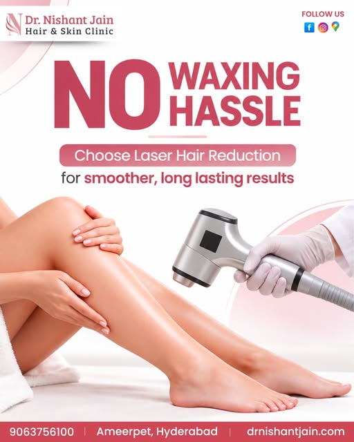 ✨ No Waxing Hassle – Choose Laser Hair Reduction for Smoother, Long-Lasting Results! ✨

Tired of pai