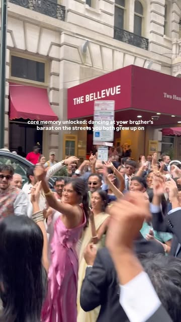 7 years in Philly & never imagined we’d be dancing down Walnut St one day 🎠

#baraat #phillywedding