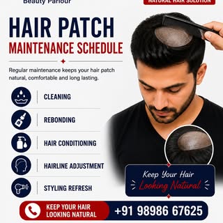🛠️ Hair Patch Maintenance Matters!

A well-maintained hair patch not only looks more natural but al