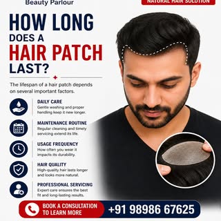 How Long Does A Hair Patch Last?

One of the most common questions we hear is, "How long will my hai