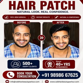 ✨ Confidence Begins With The Right Hair Solution ✨

A natural-looking hair patch can transform more 