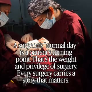 Maturing as a surgeon is realising a normal day in my life is the most important day of my patient’s