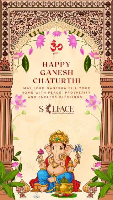 Ganesh Chaturthi Wishes from Solface Clinic 🌺🙏

May Lord Ganesha bless you and your loved ones wit