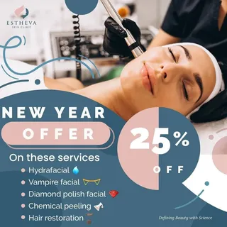 New year offer!!!
Book your appointment & Treat yourself with the best treatments available in your 