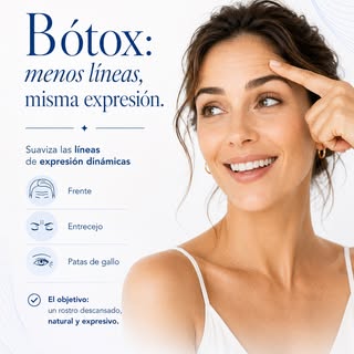 ¿Bótox sin dejar de parecer tú? Sí. ✨

Uno de los mayores mitos sobre el bótox es que el resultado t