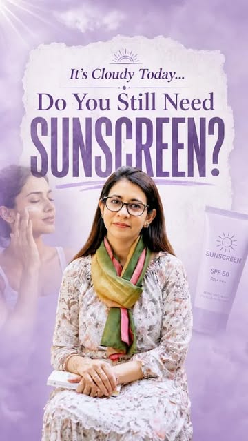 Cloudy Weather Is Not A Sunscreen Holiday.

Grey mornings, work-from-home days, and “I’m mostly indo