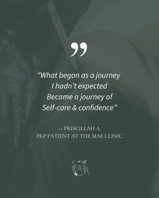 For Priscillah, her PRP journey at The Mae Clinic began with something she hadn’t initially been loo