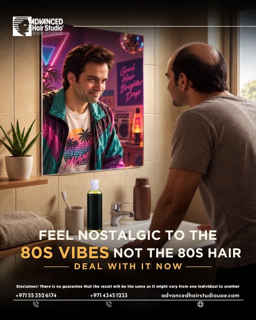 You can miss the old days…
but you don’t have to lose your confidence with them.

Hair loss doesn’t 