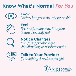 No one knows your body better than you. 

Being familiar with how your breasts normally look and fee