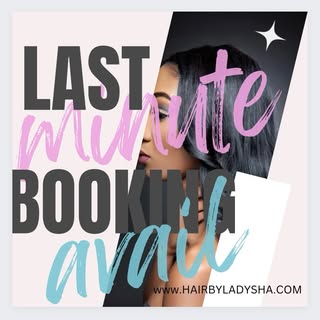 🚨 LAST MINUTE OPENING 🚨 

Appointment available TOMORROW 💇🏽‍♀️✨ 

If your hair needs attention, 