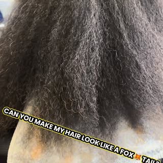“She brought the inspiration. I brought the execution.
Fox tail inspired color, customized to perfec