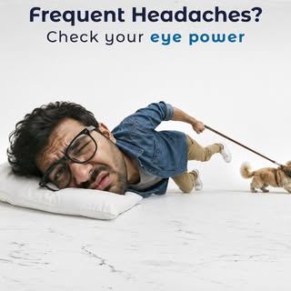 That headache might not be stress — it could be your eyes telling you something! 👀😣
Don't ignore t