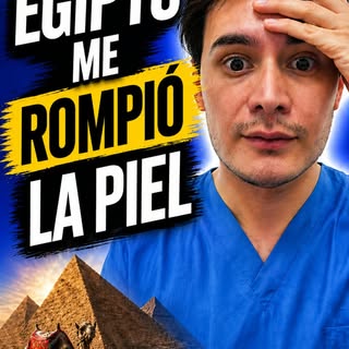 Egipto me rompió la piel 🇪🇬

Aire seco + sol vertical + arena. Tu piel pierde agua 3 veces más ráp