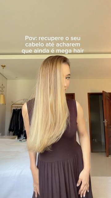 Se um dia eu precisar voltar a usar mega, usarei. Mas como estou feliz com o meu cabelo meninas! 🥹�