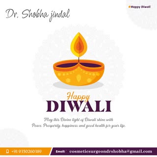 Let each diya you light bring a glow of happiness on your face and enlighten your soul. Happy Diwali