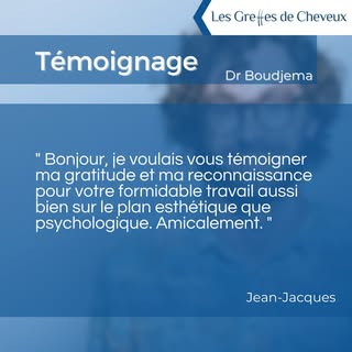 Vous envisagez une greffe de cheveux ?

💬 Jean-Jacques vous livre son témoignage après une greffe e