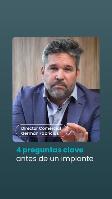 Antes de un implante, hay preguntas que vale la pena responder.

Historial familiar, medicación, tra
