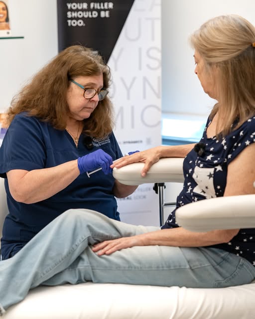 Our hands can also lose volume and develop visible veins, tendons, and signs of aging over time. At 