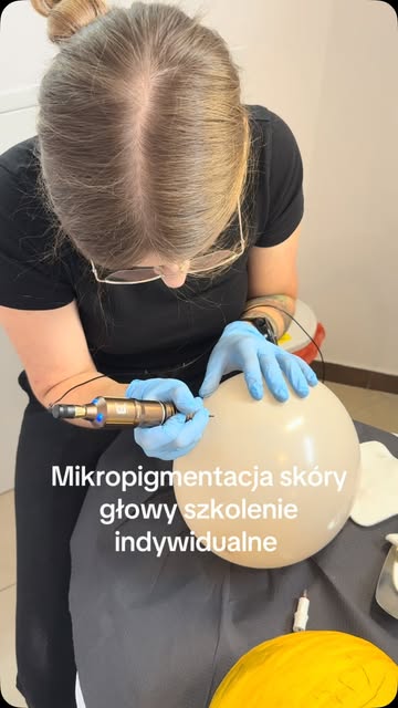 Szkolenie indywidualne w zakresie Mikropigmentacji skóry głowy #szkoleniapmu #szkolenia #szkoleniapm