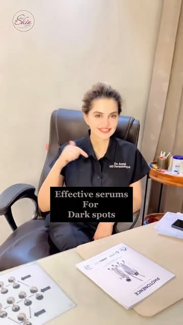 ✨ Best serum recommendation for dark spots by Dr. Asma Parveen! Save this video for your skincare ro