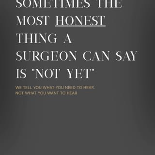 Not every consultation at the Farjo ends in a treatment plan. And to be honest, that’s exactly how i