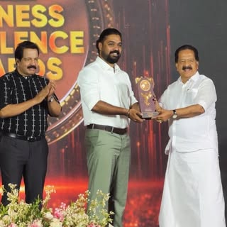 Deeply humbled to accept this award from Hon Home Minister of Kerala Shri @rameshchennithala sir for