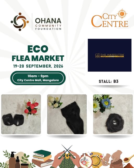 ❤️ Meet The Hairsutra at the Eco Flea Market!

At The Hairsutra, hair restoration goes beyond treatm
