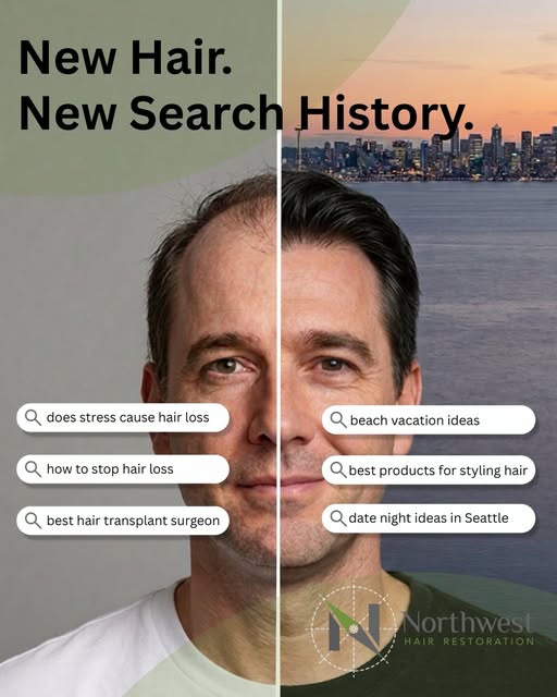 From searching “how to stop hair loss”... to searching “best hiking trails,” “weekend getaways,” and