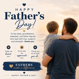 💙 Happy Father’s Day!

Today we celebrate the dads, grandfathers, stepdads, and father figures who 