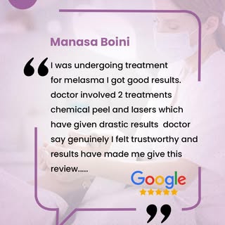 Manasa came to Pelle Clinics for melasma treatment—and left with glowing confidence. 
With a tailore