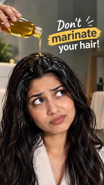 Overnight oiling? Think again. 🤔

Hair oiling can be a good part of your haircare routine, and oil 