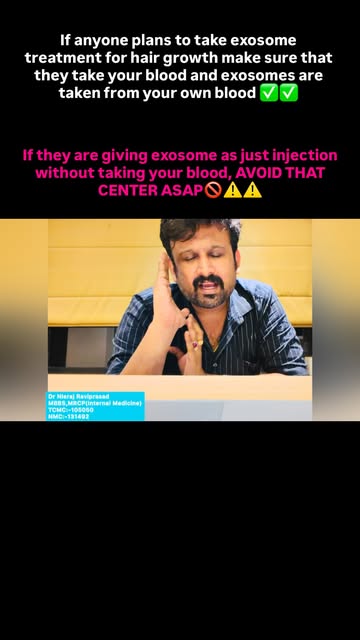 Some clinics juat give some shit and name it as “EXOSOMES”
#hairgrowth #hairlosstreatment #hairtrans