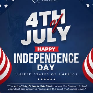 🇺🇸 Wishing You a Powerful Independence Day! 🎇
This 4th of July, Orlando Hair Clinic celebrates th