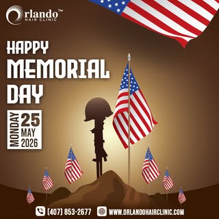 🇺🇸 Orlando Hair Clinic honors the brave heroes who made the ultimate sacrifice for our nation.

Wi