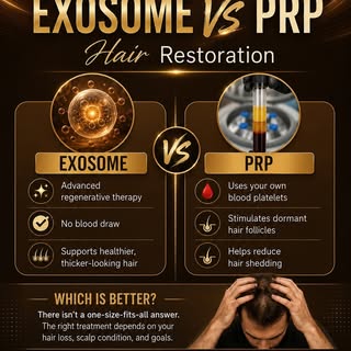 Exosome or PRP: which treatment is right for you? 🤔

Every hair restoration journey is unique, and 