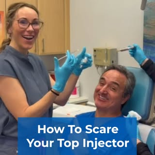 Despite Dr. Mejia’s attempt, she stayed completely steady and didn’t flinch as our Physician Assista