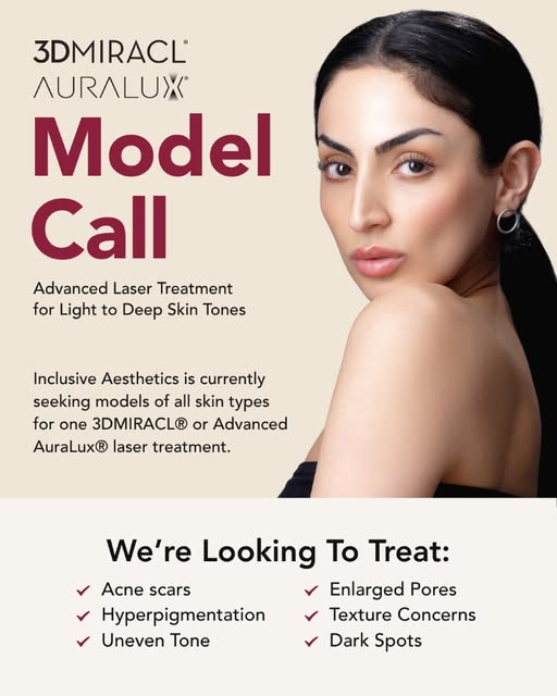✨We’re now selecting models for 3DMIRACL® or AuraLux® laser treatment✨

This advanced laser treatmen