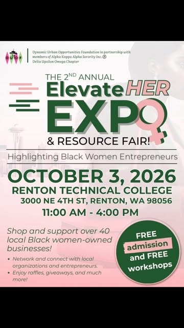 Join @inclusiveaesthetics.biz on October 3rd as we support Black Women Owned Businesses at the Eleva