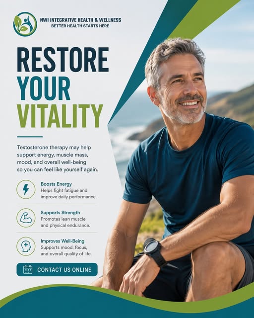 Low testosterone can impact energy, strength, and overall well-being. Contact us to learn about pers