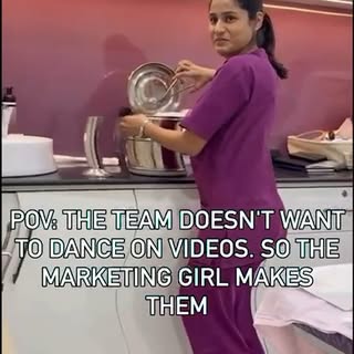 POV: The team said, “We’re not dancing.” 💃😂
The marketing girl said, “You don’t have a choice.” 🎥