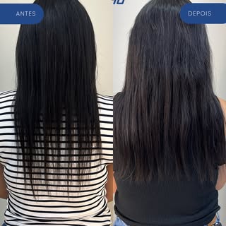 Não é só sobre cabelo. É sobre voltar a gostar do que vê no espelho. 💙

Um antes e depois que mostr