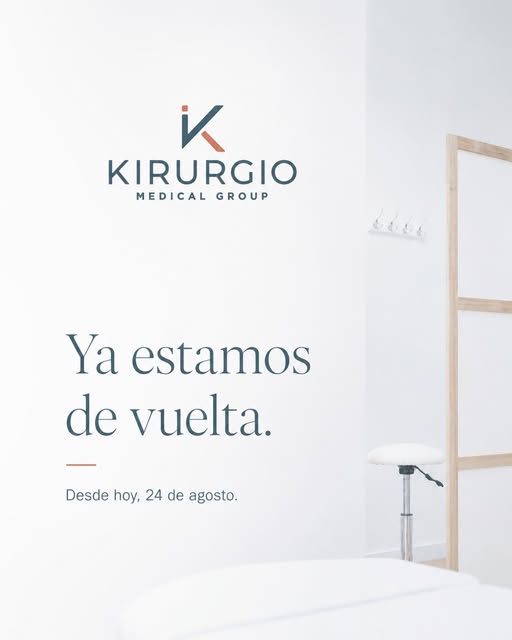 Ya estamos de vuelta.

Desde hoy, 24 de agosto, en Kirurgio Medical Group retomamos nuestra activida