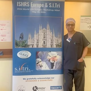 It’s #livesurgeryworkshop here in Milan with @ishrs @societaitalianaditricologia sponsored by @devro