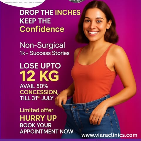 🔥 Drop Inches, Gain Confidence!
Struggling to shed those stubborn kilos?
At Viara Aura MedAesthetic