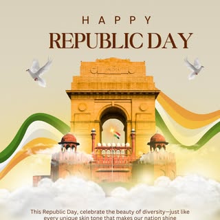 𝐖𝐢𝐬𝐡𝐢𝐧𝐠 𝐘𝐨𝐮 𝐚 𝐑𝐚𝐝𝐢𝐚𝐧𝐭 𝐑𝐞𝐩𝐮𝐛𝐥𝐢𝐜 𝐃𝐚𝐲!

This Republic Day, let’s celebrate