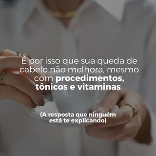 Você já fez procedimentos, tomou vitaminas, usou tônicos…
E mesmo assim, a queda de cabelo continua?