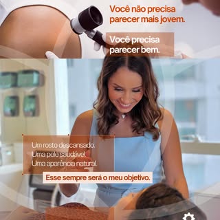 Eu sempre digo às minhas pacientes que rejuvenescimento não precisa significar parecer mais jovem.

